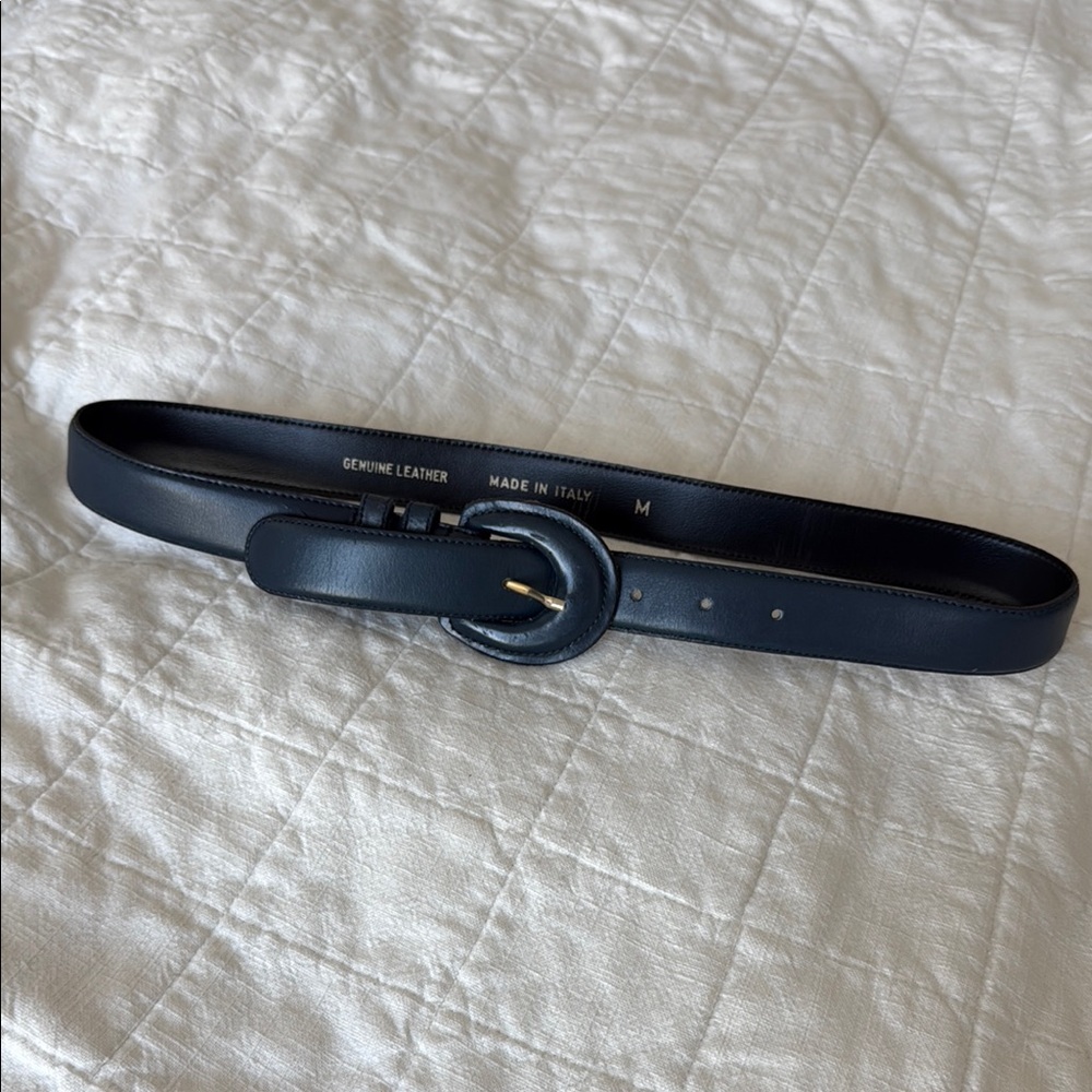 Genuine Leather Blue Belt